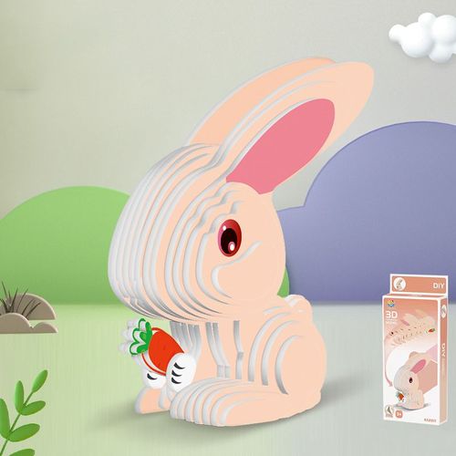 Puzzle En Papier 3d Dinosaure Montessori Pour Enfants, Jouets Éducatifs, Drôle, Assemblage Manuel, Modèle Tridimensionnel Pour Garçons Et Filles