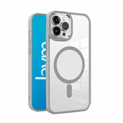 Jaym - Coque Bumper - Compatible Magsafe - Compatible Avec [ Iphone 13 / 14 ] - Gris