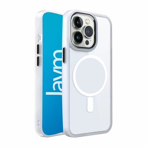 Jaym - Coque Bumper - Compatible Magsafe - Compatible Avec [ Iphone 13 / 14 ] - Blanc