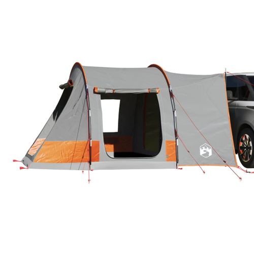 Vidaxl Tente De Voiture 2 Personnes Gris Et Orange Imperméable