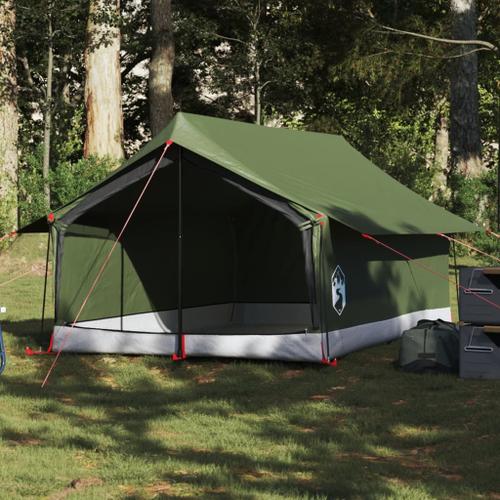 Vidaxl Tente De Camping 2 Personnes Vert Olive Imperméable