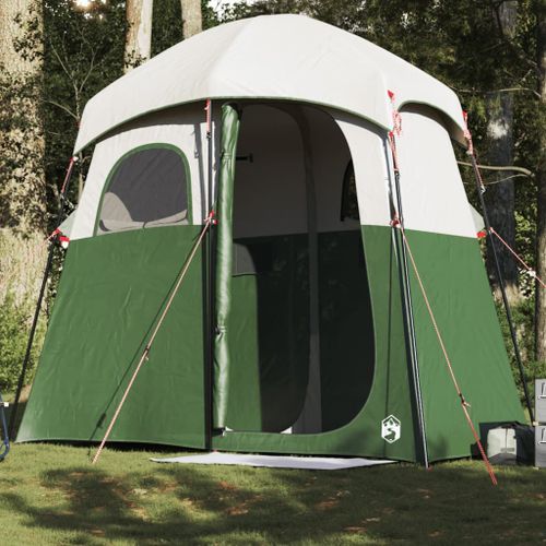 Vidaxl Tente De Douche 2 Personnes Vert Imperméable