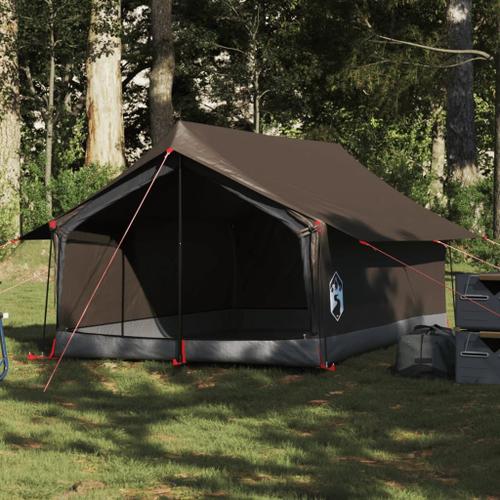 Vidaxl Tente De Camping 2 Personnes Marron Imperméable