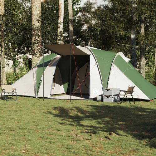 Vidaxl Tente Familiale À Dôme 6 Personnes Vert Imperméable