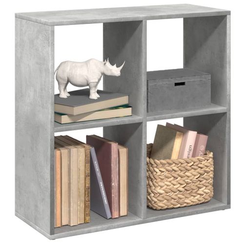 Vidaxl Étagère Séparatrice De Pièce Gris Béton 69,5x29x69,5 Cm