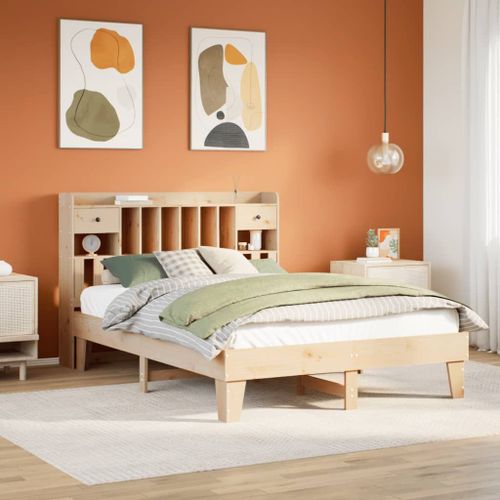 Vidaxl Cadre De Lit Sans Matelas 150x200 Cm Bois De Pin Massif