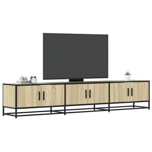 Vidaxl Meuble Tv Chêne Sonoma 210x35x41 Cm Bois D'ingénierie