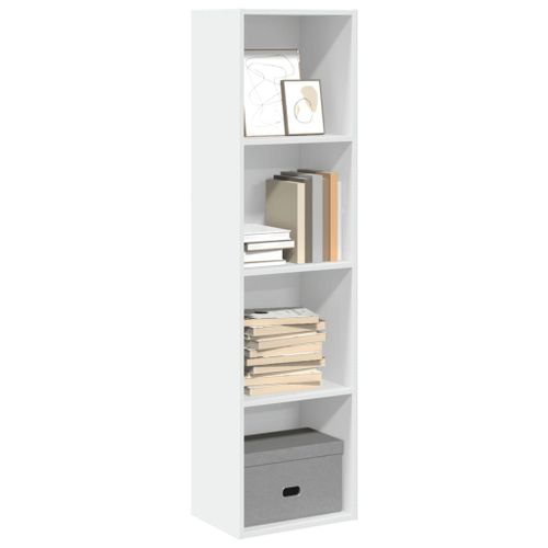 Vidaxl Bibliothèque Blanc 40x30x152 Cm Bois D'ingénierie