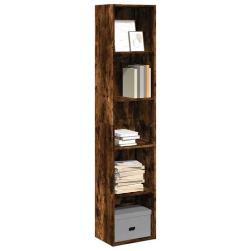 Vidaxl Bibliothèque Chêne Fumé 40x30x189 Cm Bois D'ingénierie