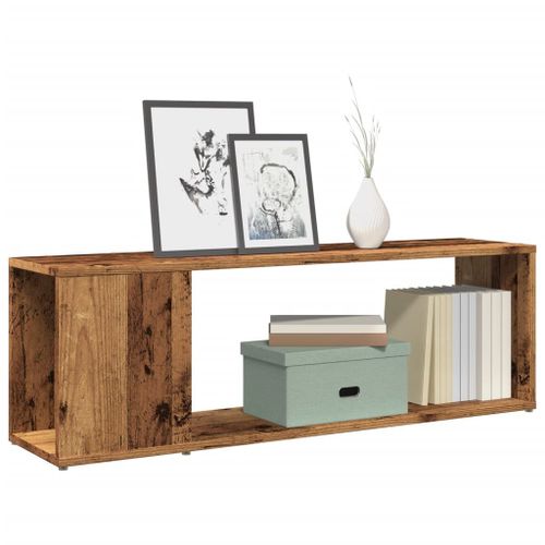 Vidaxl Meuble Tv Vieux Bois 100x24x32 Cm Bois D'ingénierie