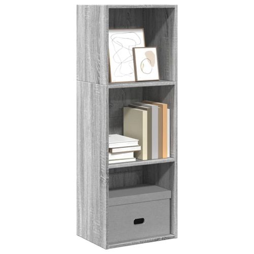 Vidaxl Bibliothèque Sonoma Gris 40x30x114 Cm Bois D'ingénierie