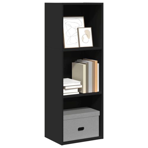 Vidaxl Bibliothèque Noir 40x30x114 Cm Bois D'ingénierie