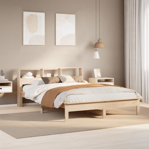 Vidaxl Cadre De Lit Sans Matelas 150x200 Cm Bois De Pin Massif