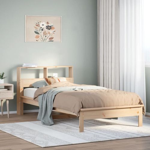 Vidaxl Lit Bibliothèque Sans Matelas 75x190 Cm Bois De Pin Massif