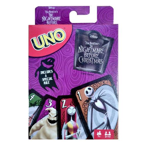 Onu - Un Flip! Jeu De Société The Nightmare Before Christmas, Cartes À Jouer Uno, Jeu De Table Pour Adultes Et Enfants, Cadeaux'anniversaire, Jouets, 18