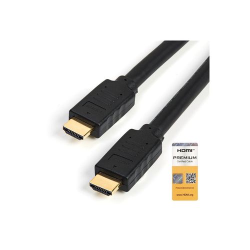 StarTech.com Câble HDMI grande vitesse haute qualité de 5 m avec Ethernet - 4K 60 Hz (HDMM5MP) - Câble HDMI avec Ethernet - HDMI mâle pour HDMI mâle - 5 m - noir - pour P/N: KITBXAVHDPEU...