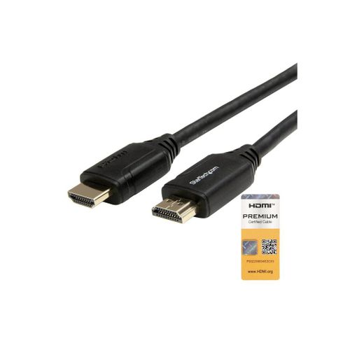 StarTech.com Câble HDMI grande vitesse haute qualité avec Ethernet de 50 cm - Cordon HDMI 4K 60 Hz - Câble HDMI 2.0 certifié (HDMM50CMP) - Câble HDMI avec Ethernet - HDMI mâle pour HDMI mâle - 50...