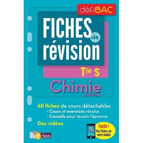 Chimie Spécifique Tle S - Fiches De Révision