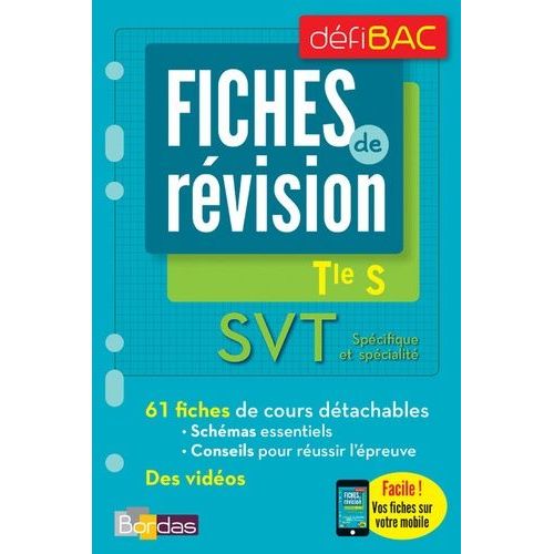Svt Spécifique Et Spécialité Tle S - Fiches De Révision