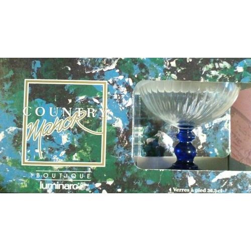 Verre Luminarc Vintage Pied Bleu