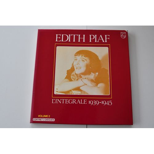 Edith Piaf Coffret 33 Tours : L'intégrale 1939-1945 Volume 2