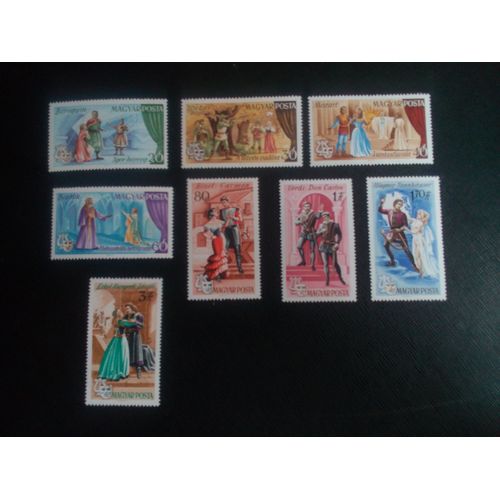Timbre Hongrie Y T 1917 A 1924 Série: Scènes D'opéra 1967 ( 131206 )