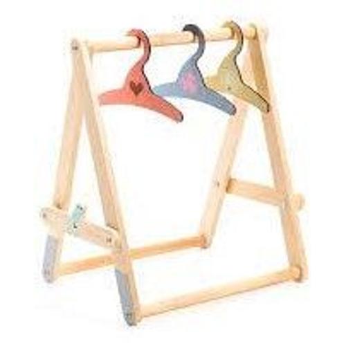 Djeco Cloths Rack Incl. 3 Hangers Pomea