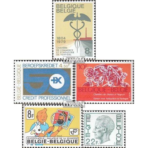 Belgique Mer.-No.: 1989,1990,1991,1996,1997 (Complète Edition) Oblitéré 1979 Tim Et Struppi, Commerce, Baudouin