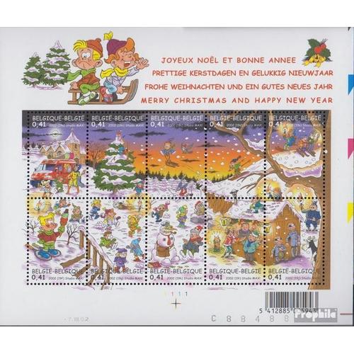 Belgique 3151-3160 Feuille Miniature (Complète Edition) Oblitéré 2002 Noël