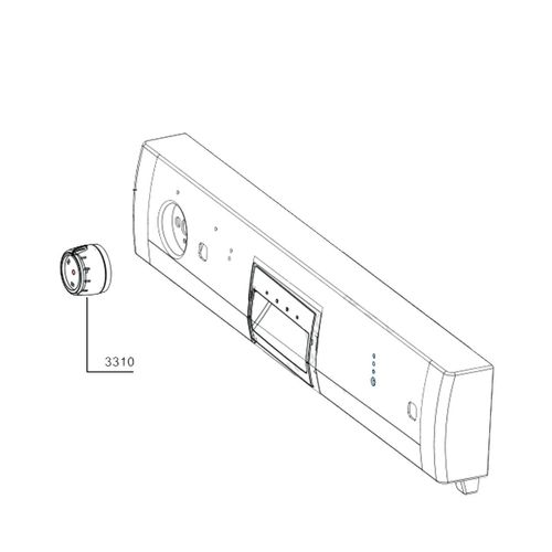 Bouton rotatif repère 3310 - Lave-vaisselle (1748651200 OCEANIC)