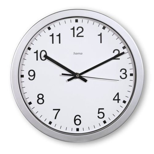 Horloge murale "Majorque", Ø 30 cm, argenté