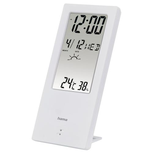 Thermomètre/hygromètre "TH-140", avec indicateur de météo, blanc