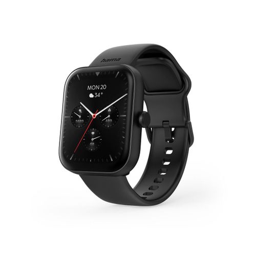 Montre Intell. "5000", Fonct. Tél., Analyse Sommeil, Étche, 1,65", Nr
