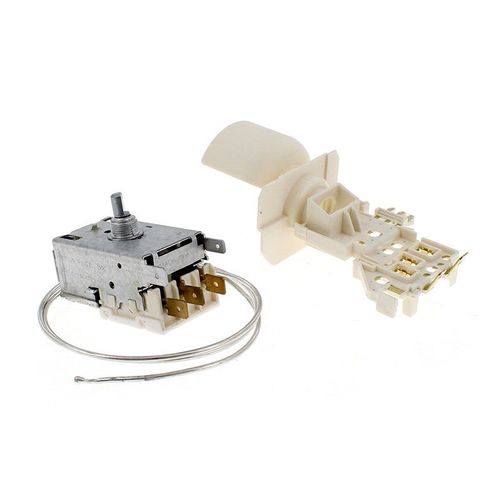 THERMOSTAT + SUPPORT INVENSY POUR REFRIGERATEUR INDESIT - 484000008564