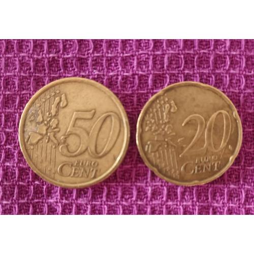 100 Pièces de 20 centimes d'euros en plastique monnaie pour jeux
