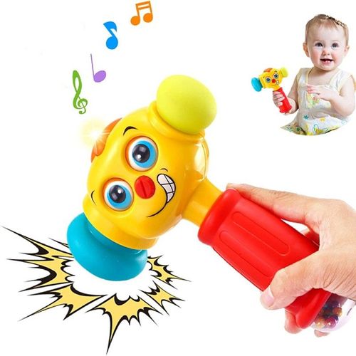 Jouets Bébé Marteau Avec Musique Légère 12 À 18 Mois Pour Bébé Drôle Yeux Changeants Marteau Jouets Pour 1-6 Ans