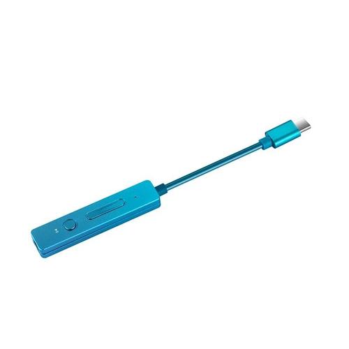 Port USB DAC Type-C vers 3,5 mm avec décodeur PC de controle du volume Amplificateur de casque HD HIFI, bleu