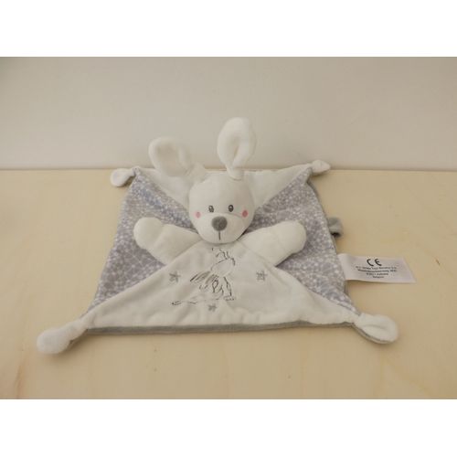Doudou Lapin Blanc Gris Simba Toys