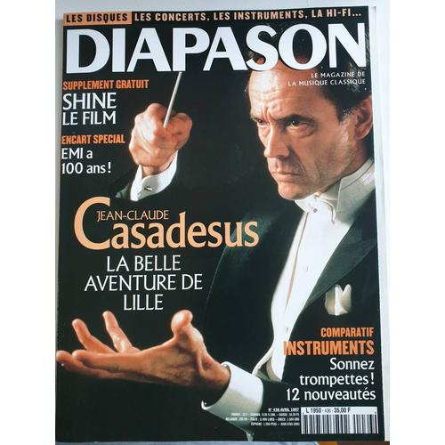 Diapason N° 436 Du 01/04/1997 - Shin  -   Le Film - Jean-Claude Casadesus - Emi A 100 Ans - Comparatif Instruments  -   Trompettes