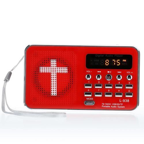 Bible AUX u-disk TF carte SD Audio MP3 lecteur de musique Portable Mini haut-parleurs de Radio FM pour les ainés cadeau