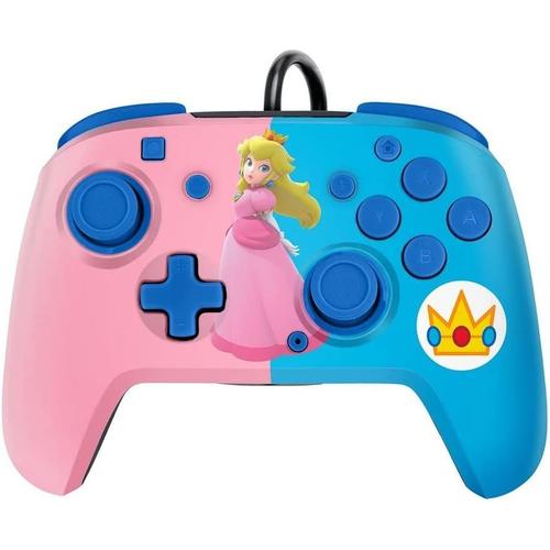 Manette Filaire Faceplates Pdp Peach Pour Nintendo Switch