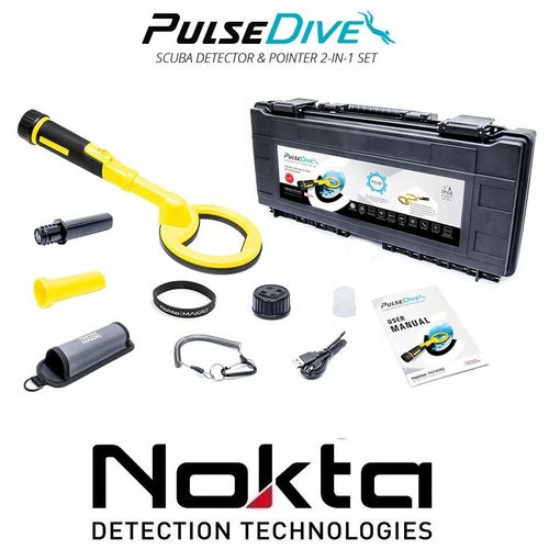 Pulse Dive 2-in-1 Etanche Detecteur De Metaux Nokta Makro Jaune
