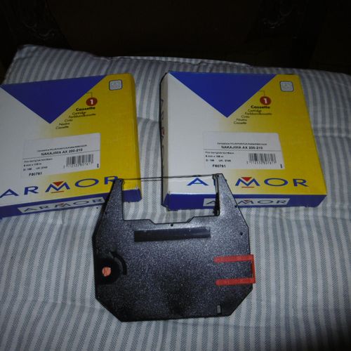 Cassette Ruban Machine A Ecrire Nakajima Ax200/210 Armor Lot De 2