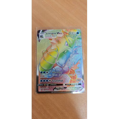 Carte Pokémon - Léviator Vmax 207/203 - Eb07 - Secrète Rainbow - Nm Fr