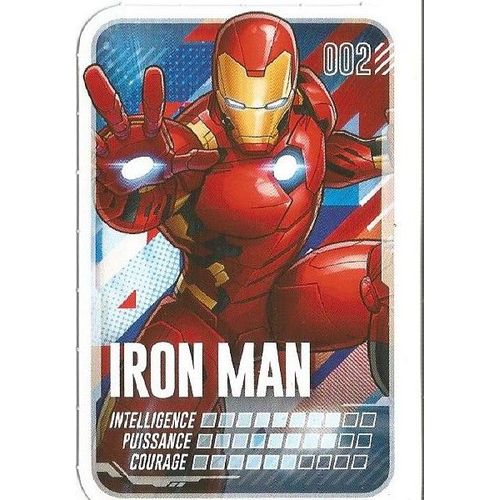 Carte Marvel - Pars En Mission - N°002 Iron Man - Leclerc 2022