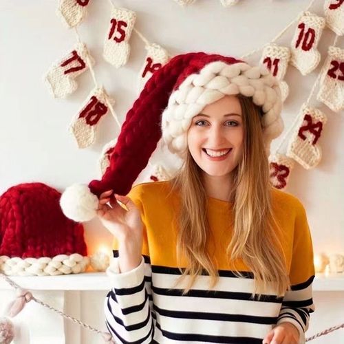 Santa Claus Hat Plush Hat Adult Short Headdress Activity Party Decoration Christmas Adult Hat