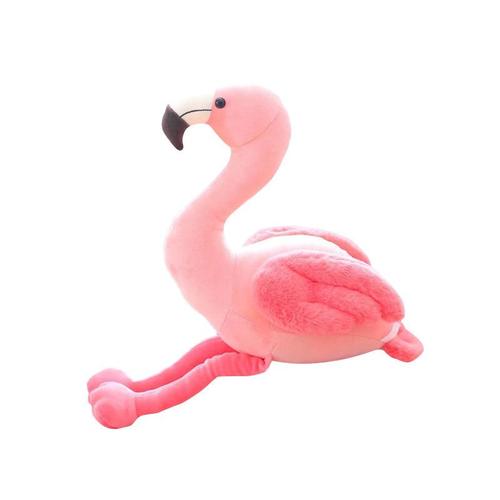 Poupée En Peluche Flamant Poupée Oiseau Rose En Coton Plumé Poupée En Peluche Oiseau D'amour 25cm