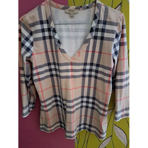 Haut Burberry London Veritable Manches Longues