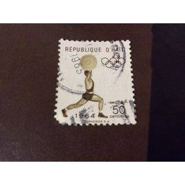 1 Timbre Haltérophilie, Haïti, Année 1964.