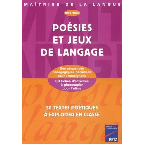 Poésies Et Jeux De Langage Cm1/Cm2